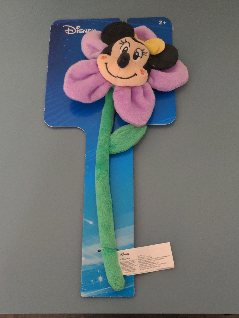 Disney Minnie Mouse Flower Plush - Purple & Green